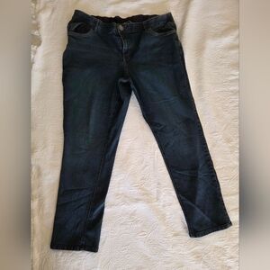 CJ Banks Dark Blue Straight Leg Jeans